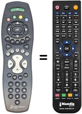 Telecomando equivalente FRANCE TELECOM NUMERICABLE (ver. 2)